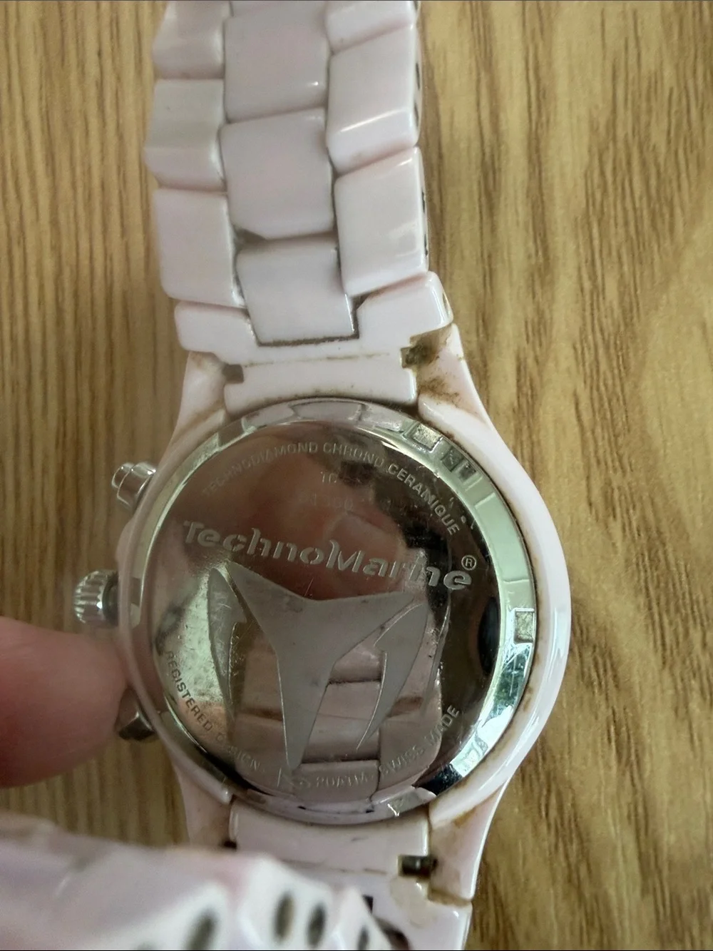 TechnoMarine Pink Ceramic Watch